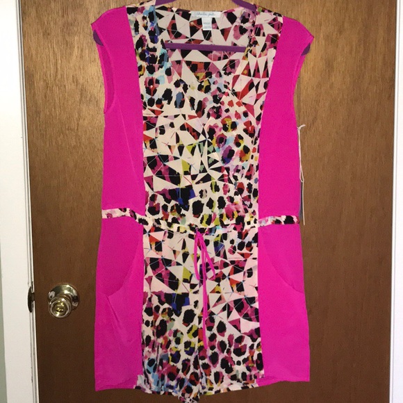 Charlie Jade Leopard & Hot Pink Short-Sleeved Romper - Picture 4 of 11